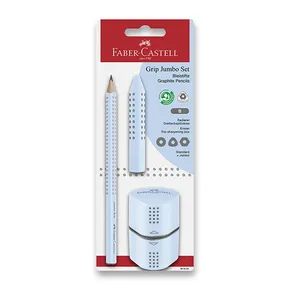 Grafitová ceruzka Faber-Castell Grip 2001 Jumbo Sky Blue set 3 ks